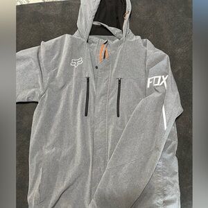 Fox Active Men's Gray Hooded Tech Jacket